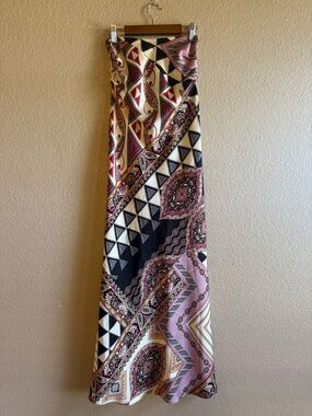 Misa Los Angeles Maxi Dress in Geometric Paisley print